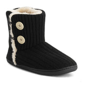 Polar Women's Knitted Faux Fur Slippers