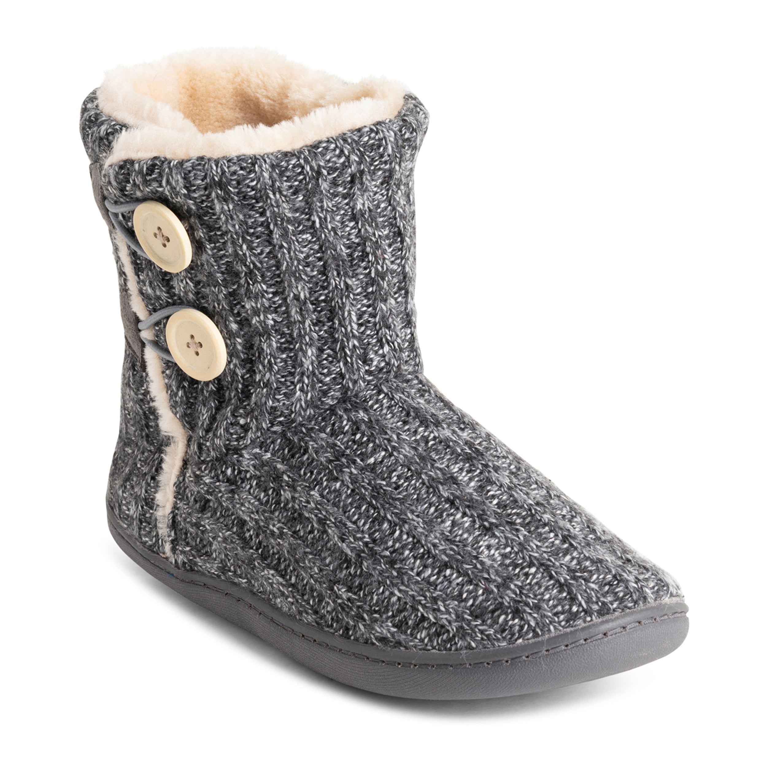 Polar Women's Knitted Faux Fur Slippers
