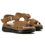 NOVA: Women's Buckle Flatform Wedge Sandals