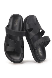 Women's Chunky Flat Sandals with Adjustable Strap