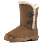 HAZEL: Women's Twin Button Snow Boots