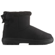 DAISY: Single Bow Ankle Slipper Boots
