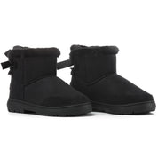 DAISY: Single Bow Ankle Slipper Boots