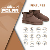 TALA: Pull On Fur Lined Anti Slip Slipper Boots