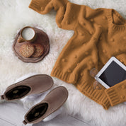 TALA: Pull On Fur Lined Anti Slip Slipper Boots