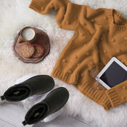 TALA: Pull On Fur Lined Anti Slip Slipper Boots