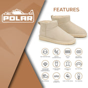 TALA: Pull On Fur Lined Anti Slip Slipper Boots
