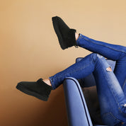 MIRA: Platform Pull On Fur Lined Slipper Boots