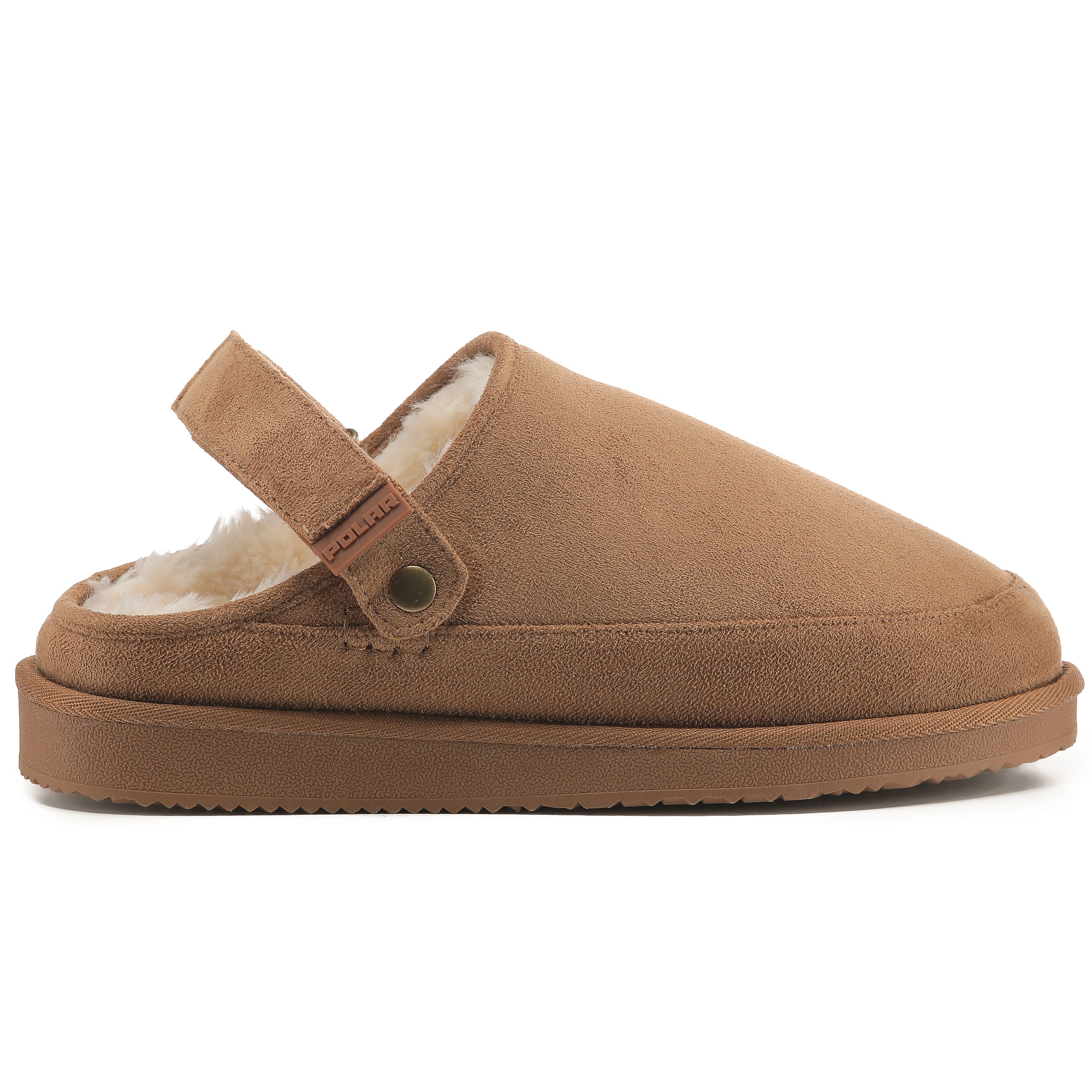 KATE: Suede Slip-On Clogs with Back Strap