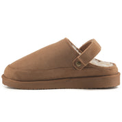 KATE: Suede Slip-On Clogs with Back Strap