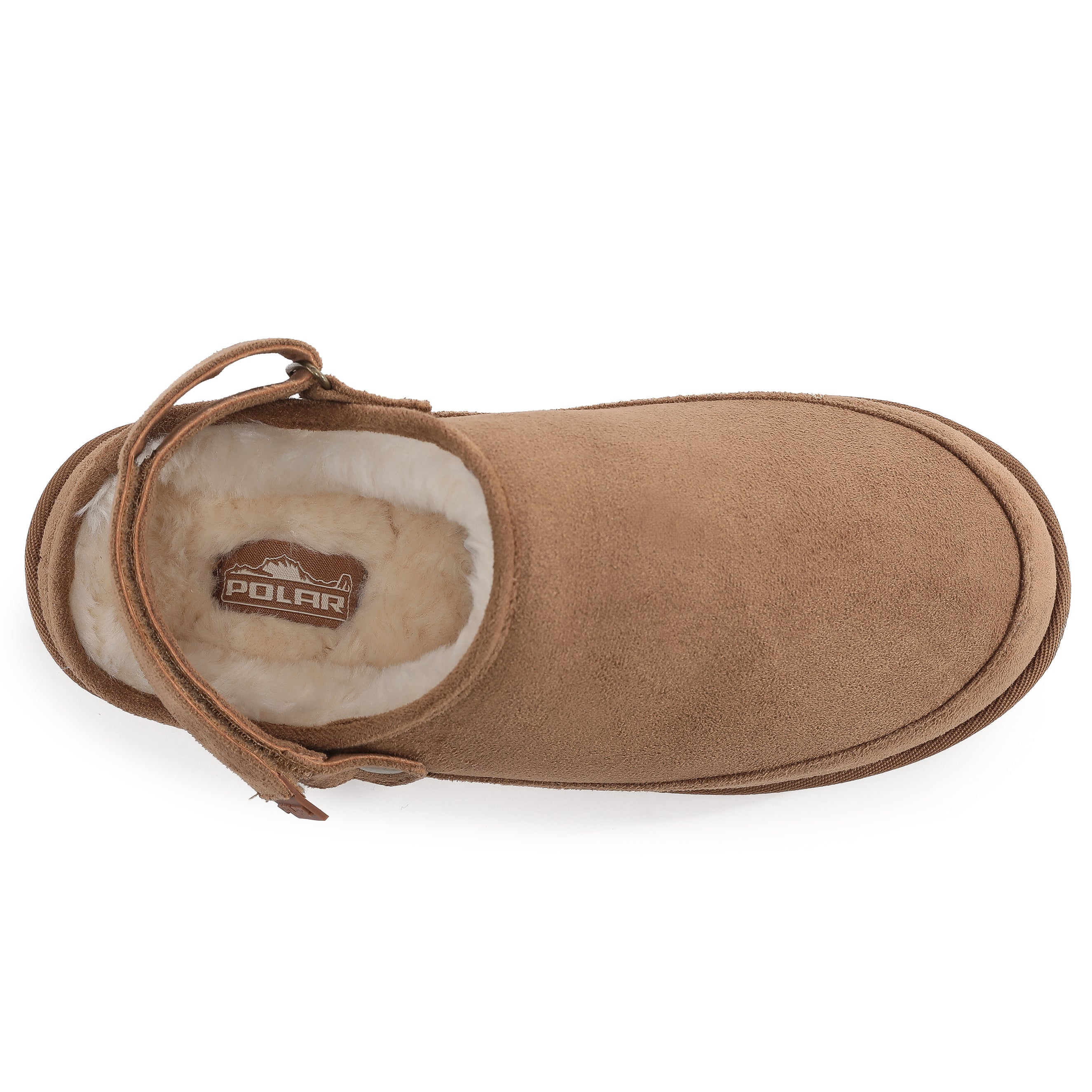 KATE: Suede Slip-On Clogs with Back Strap