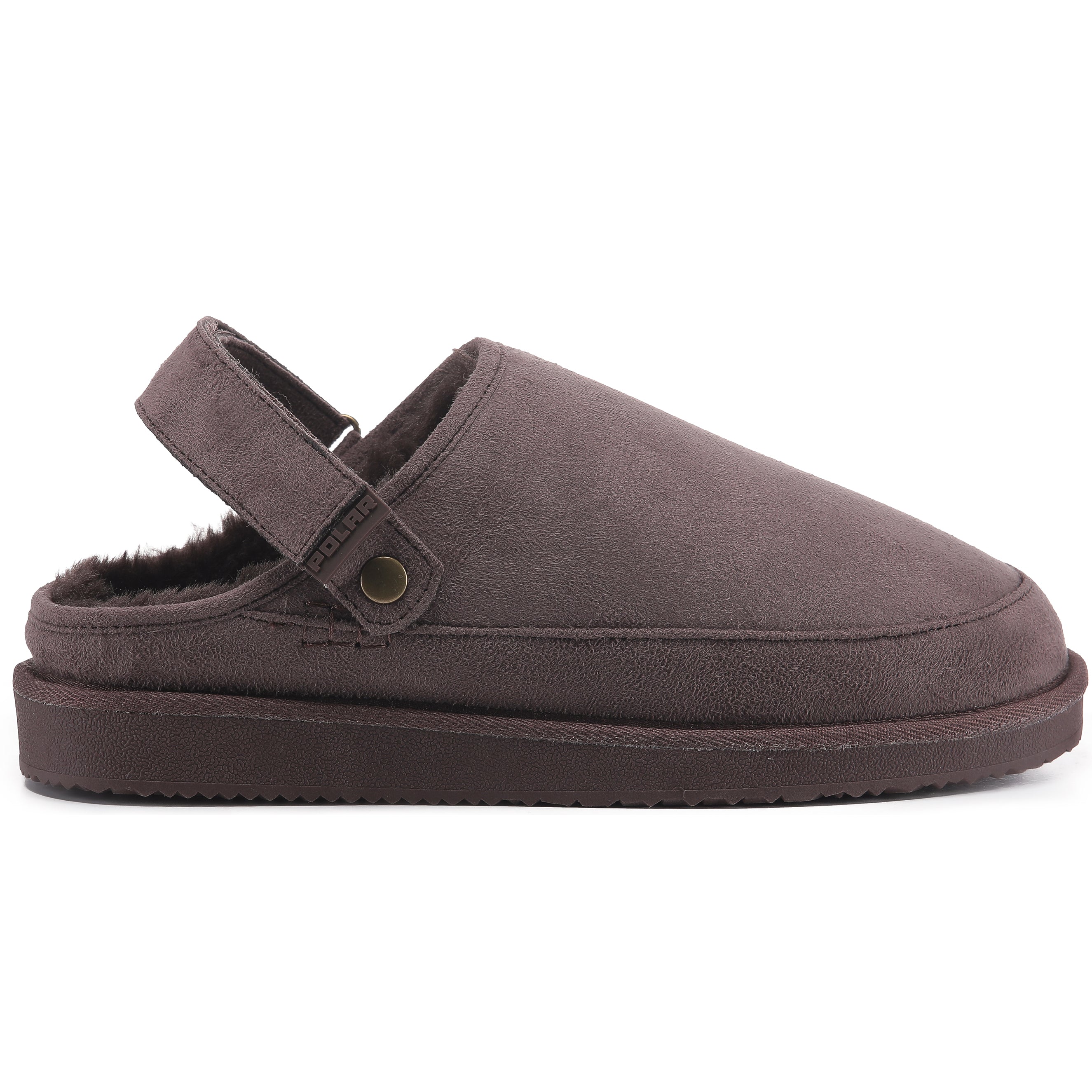 KATE: Suede Slip-On Clogs with Back Strap