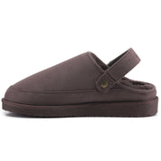 KATE: Suede Slip-On Clogs with Back Strap