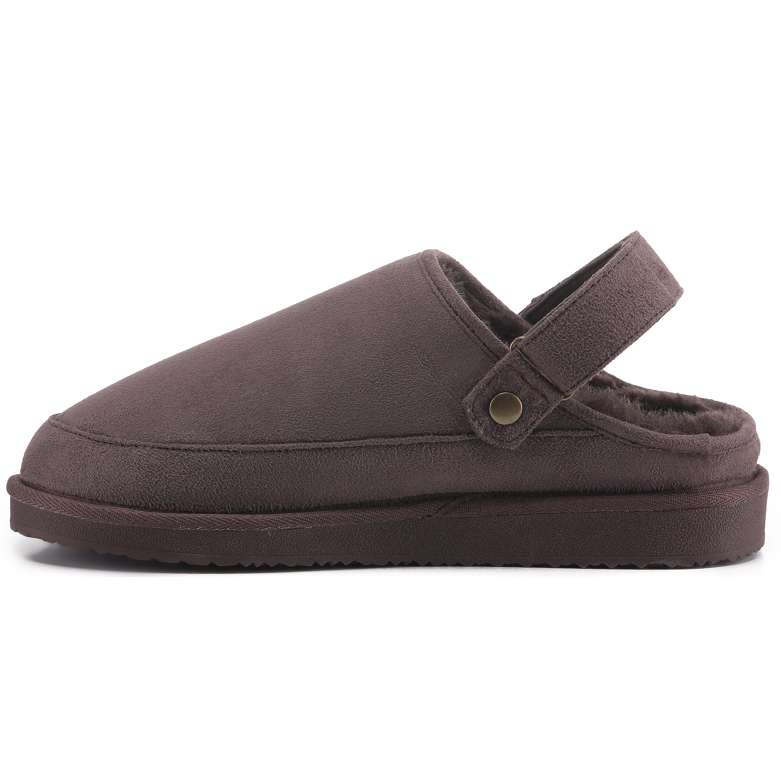 KATE: Suede Slip-On Clogs with Back Strap