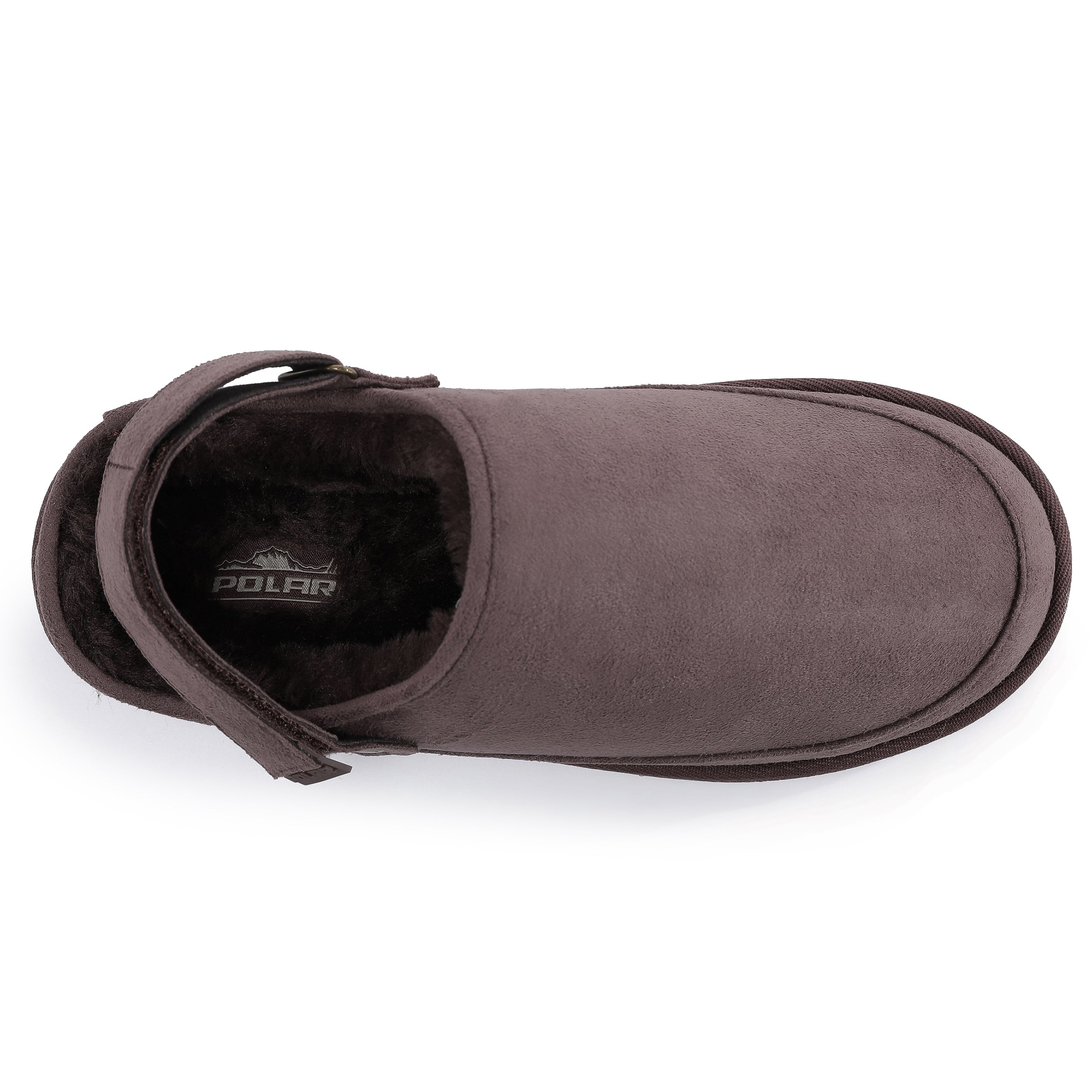 KATE: Suede Slip-On Clogs with Back Strap