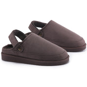 KATE: Suede Slip-On Clogs with Back Strap