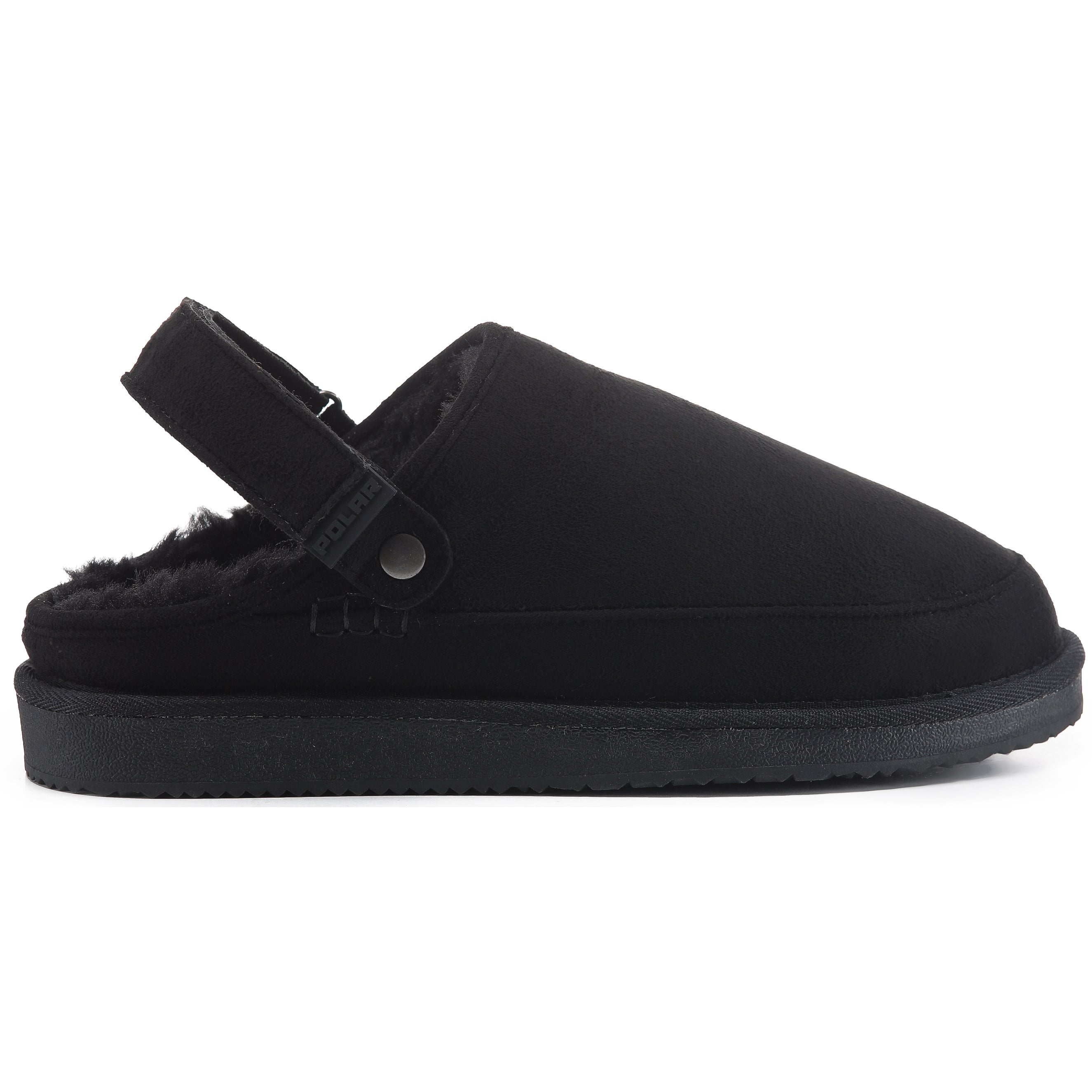 KATE: Suede Slip-On Clogs with Back Strap