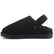 KATE: Suede Slip-On Clogs with Back Strap