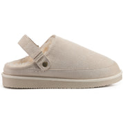 KATE: Suede Slip-On Clogs with Back Strap