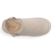 KATE: Suede Slip-On Clogs with Back Strap