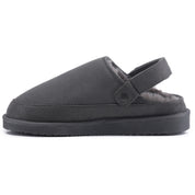 KATE: Suede Slip-On Clogs with Back Strap