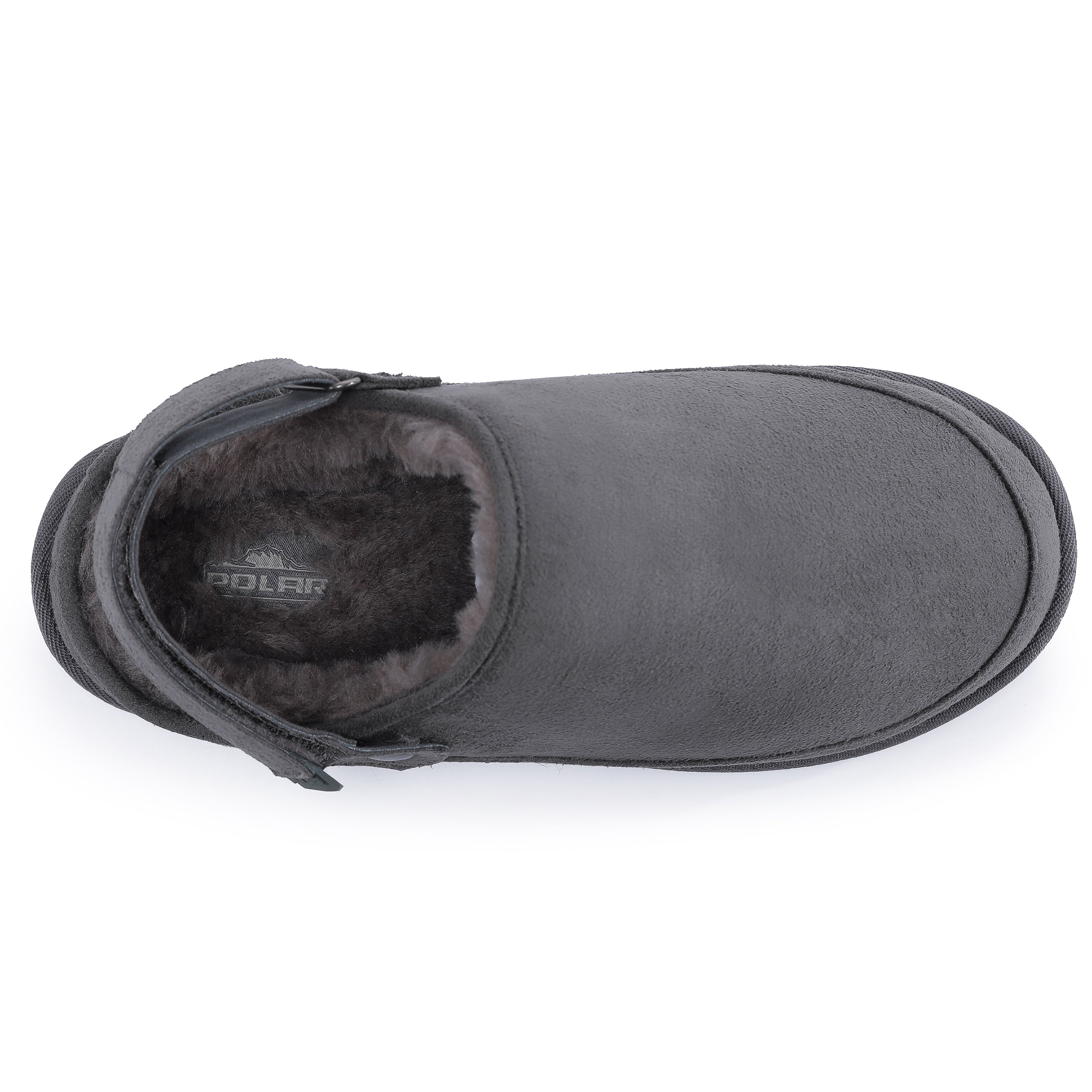 KATE: Suede Slip-On Clogs with Back Strap