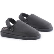 KATE: Suede Slip-On Clogs with Back Strap