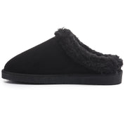 RILEY: Faux Suede Fur Lined Slip On Slippers