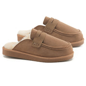 ARIA: Faux Fur Penny Loafer Slip On Slippers