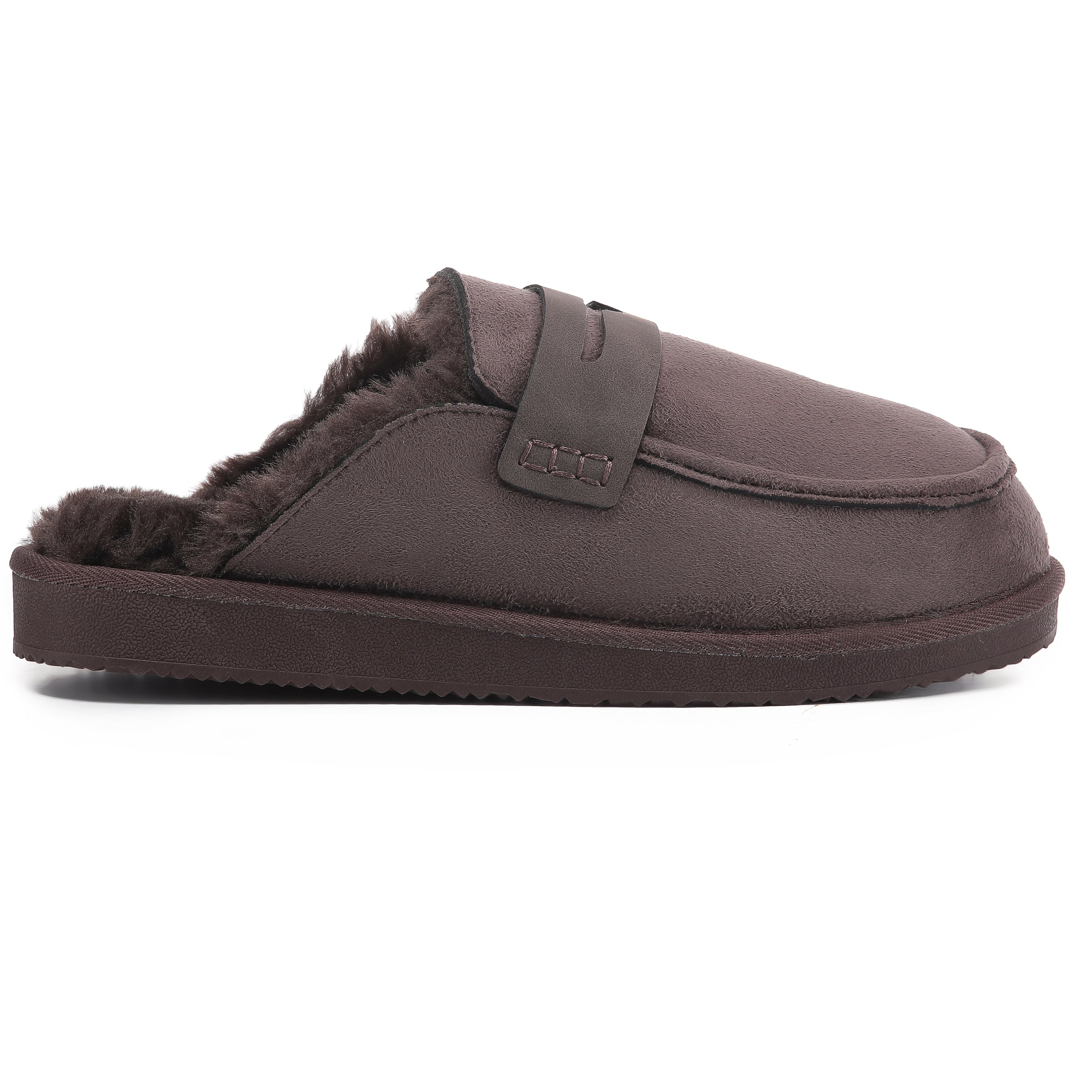 ARIA: Faux Fur Penny Loafer Slip On Slippers