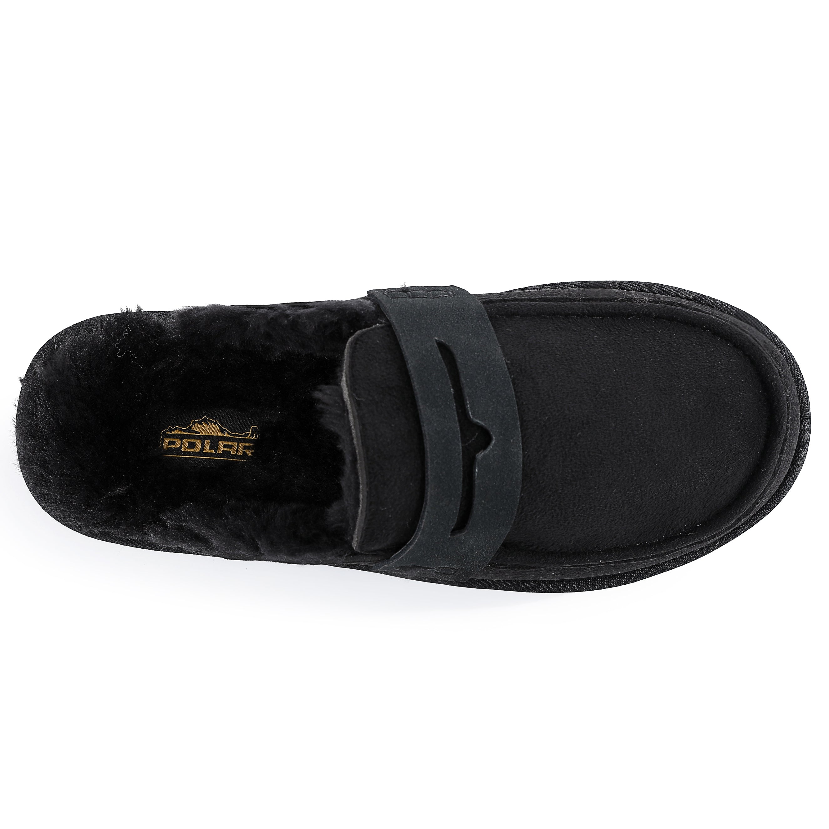 ARIA: Faux Fur Penny Loafer Slip On Slippers