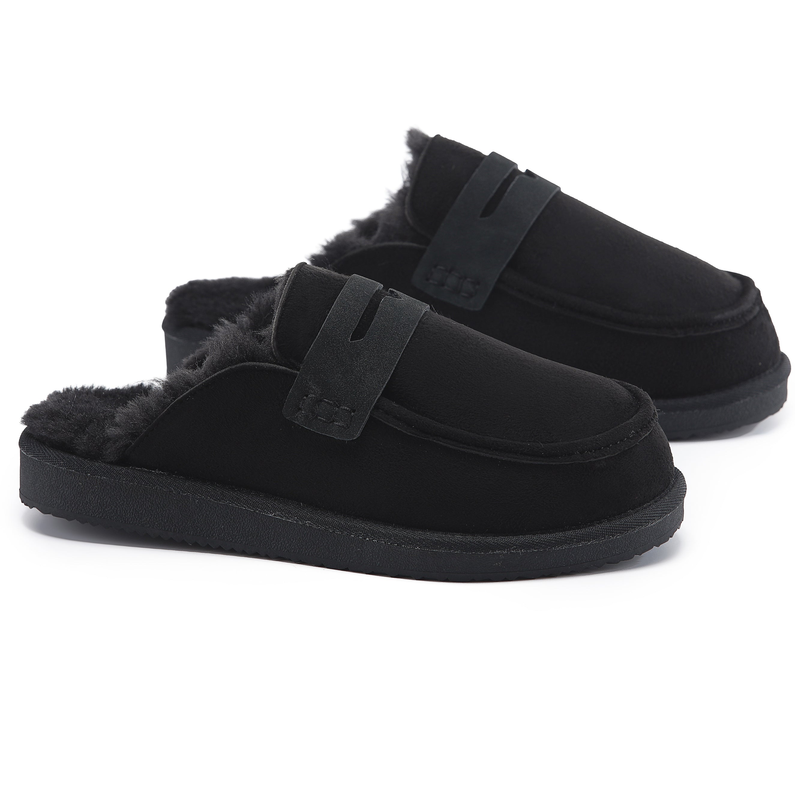 ARIA: Faux Fur Penny Loafer Slip On Slippers
