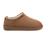LILA: Fur Lined Mini Suede Slippers