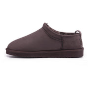 LILA: Fur Lined Mini Suede Slippers