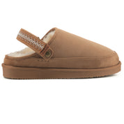 KATE: Suede Slip-On Clogs with Back Strap