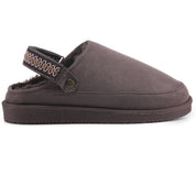 KATE: Suede Slip-On Clogs with Back Strap