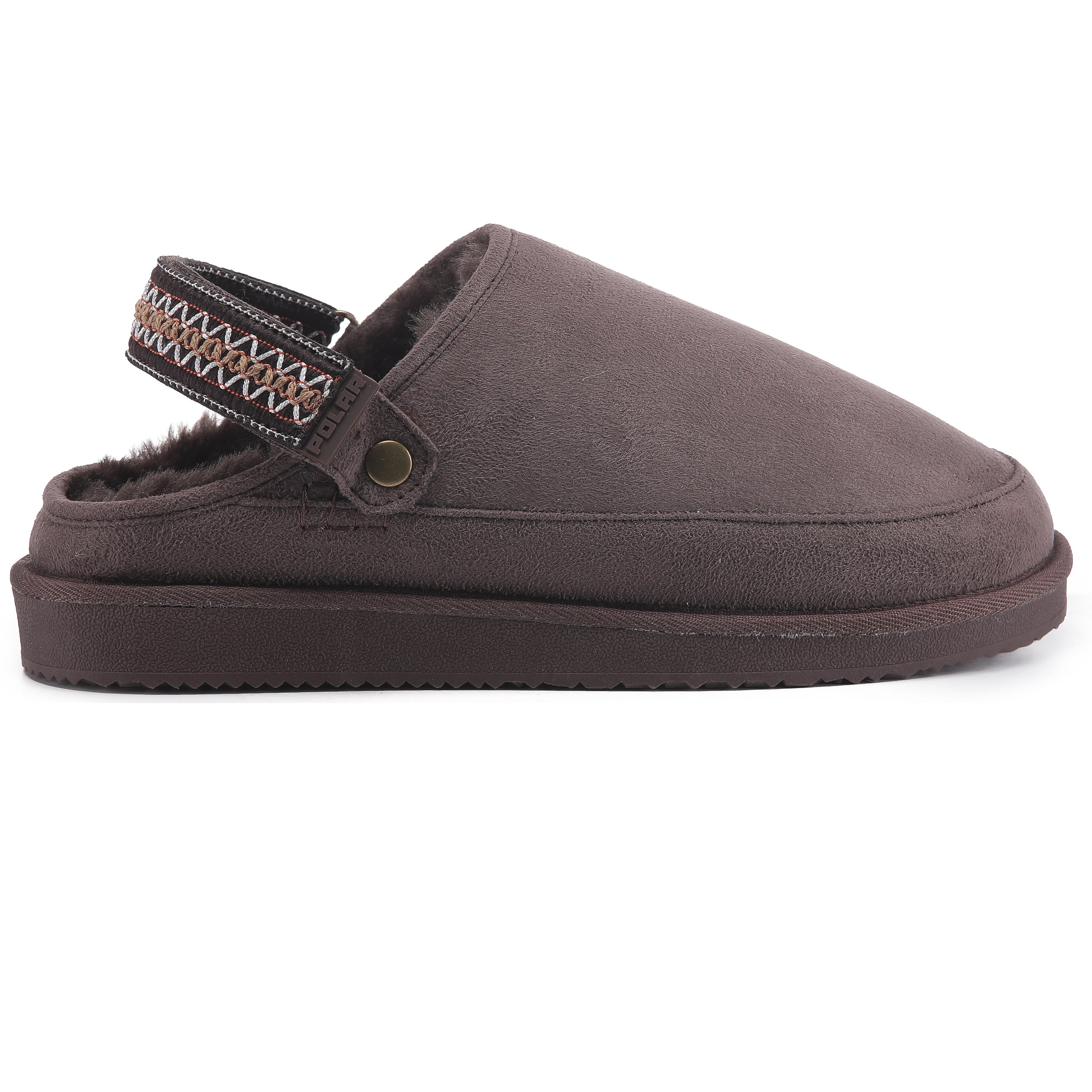 KATE: Suede Slip-On Clogs with Back Strap