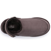 KATE: Suede Slip-On Clogs with Back Strap