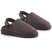 KATE: Suede Slip-On Clogs with Back Strap