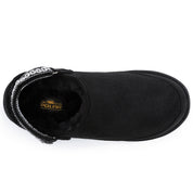 KATE: Suede Slip-On Clogs with Back Strap
