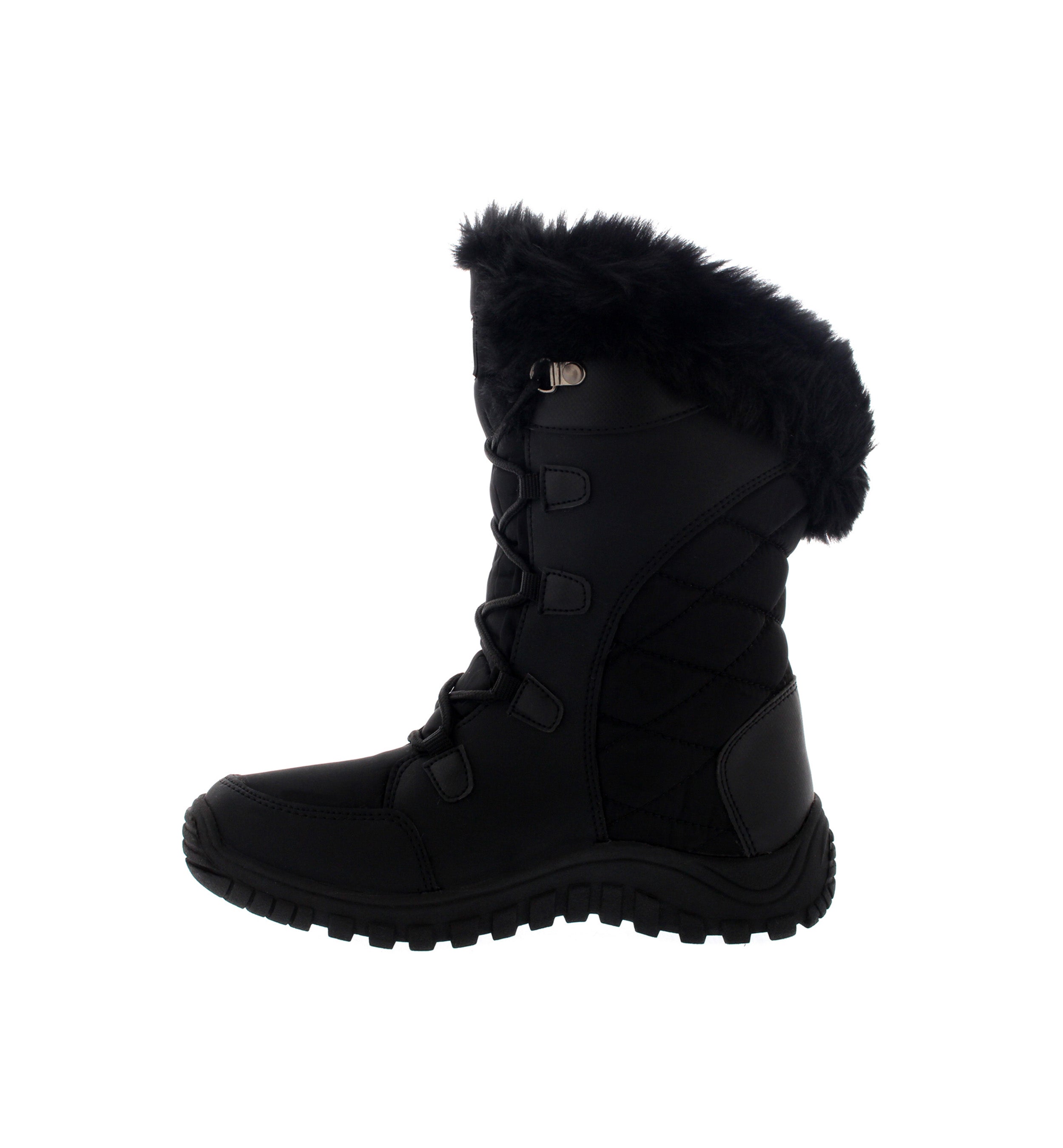AMELIA: Women's Quilted Lace Up Snow Boots