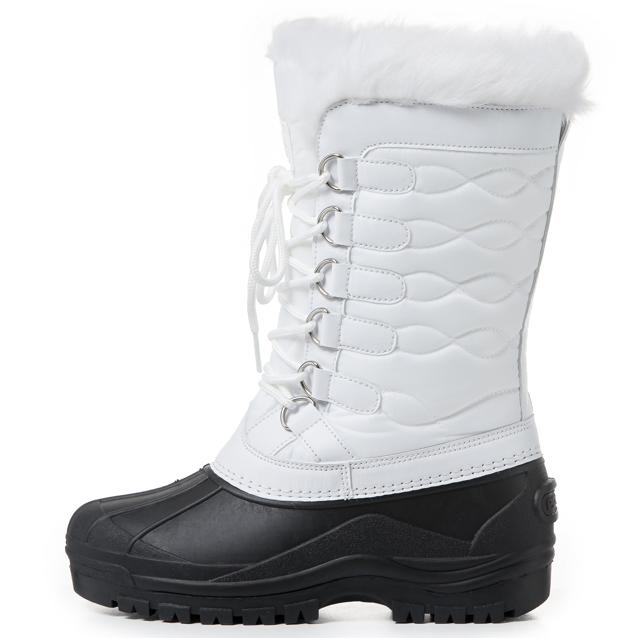 Polar Women's Lace Up Mid-Calf Snow Boots