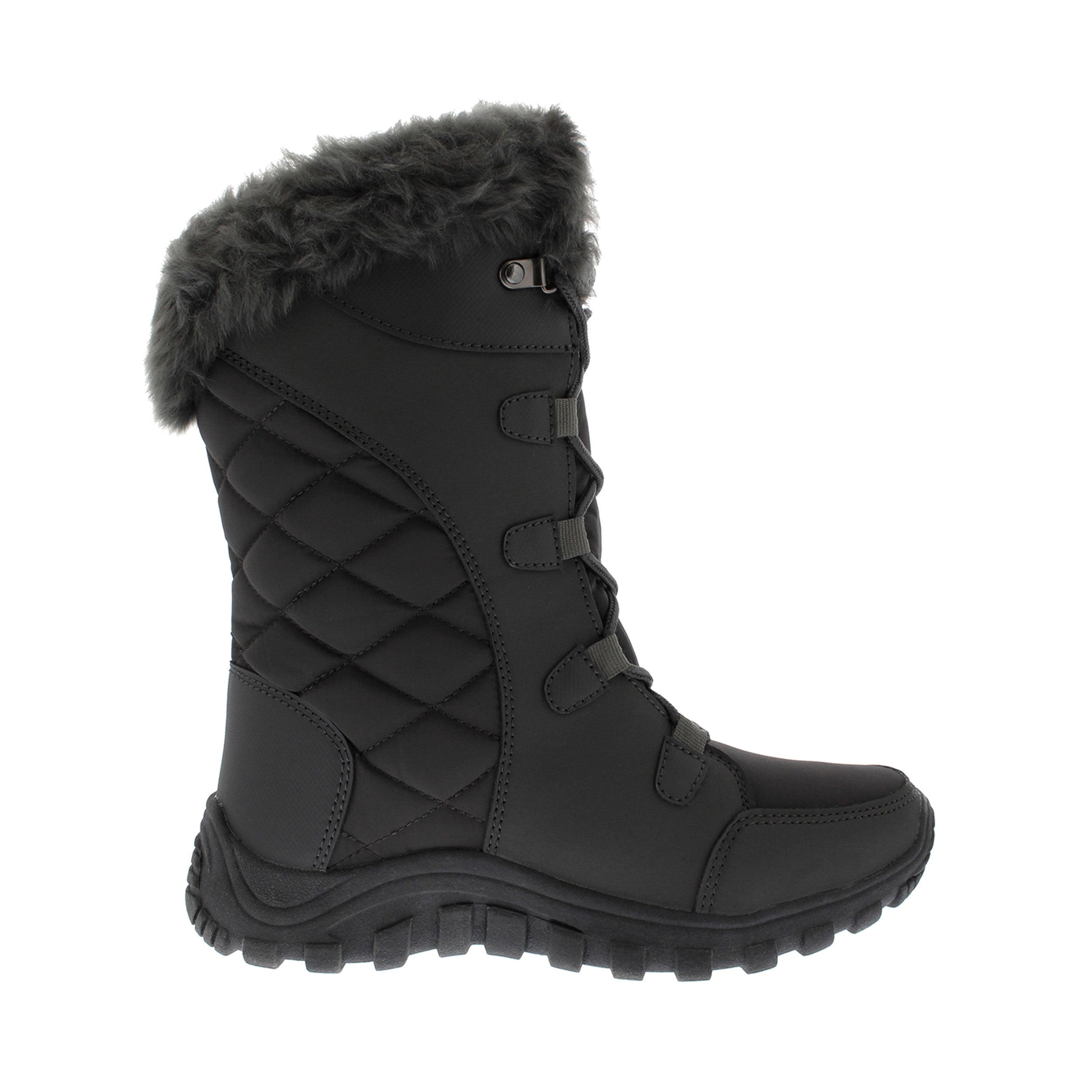 AMELIA: Women's Quilted Lace Up Snow Boots