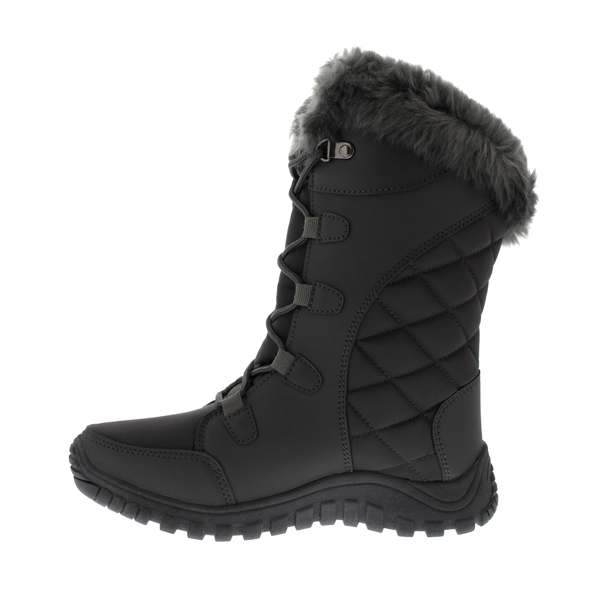 AMELIA: Women's Quilted Lace Up Snow Boots