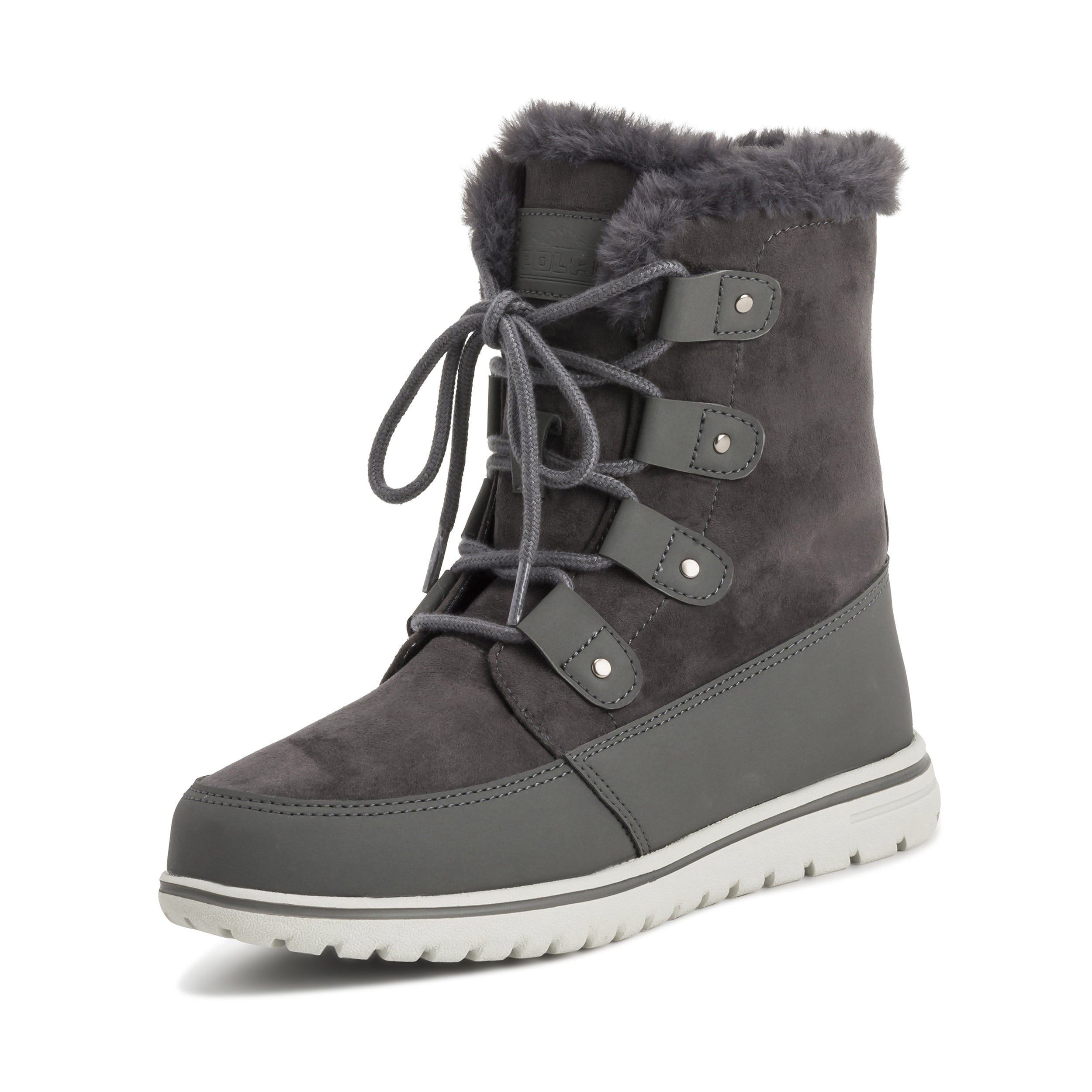 ARCS: Women's Quilted Faux Fur Snow Boots