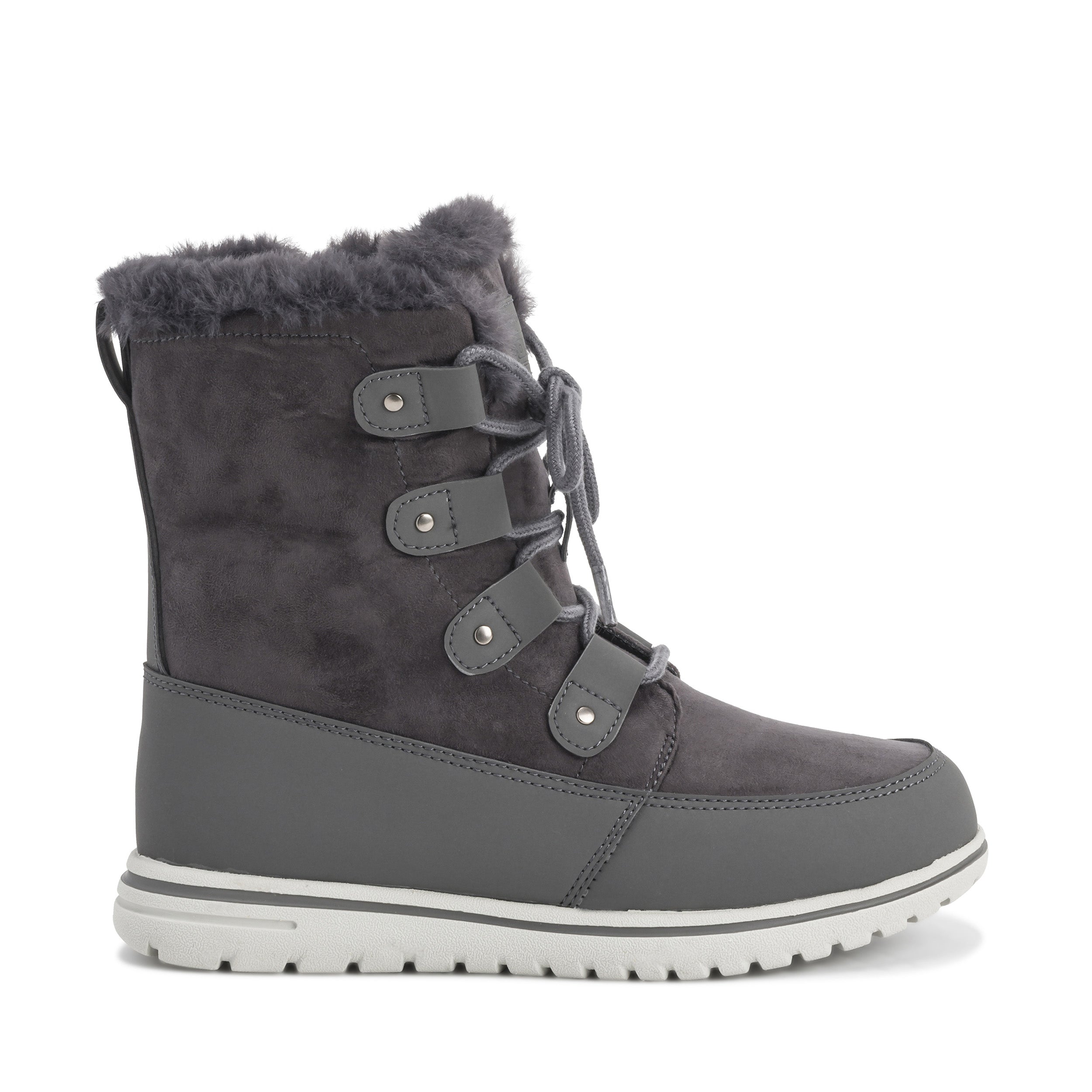 ARCS: Women's Quilted Faux Fur Snow Boots