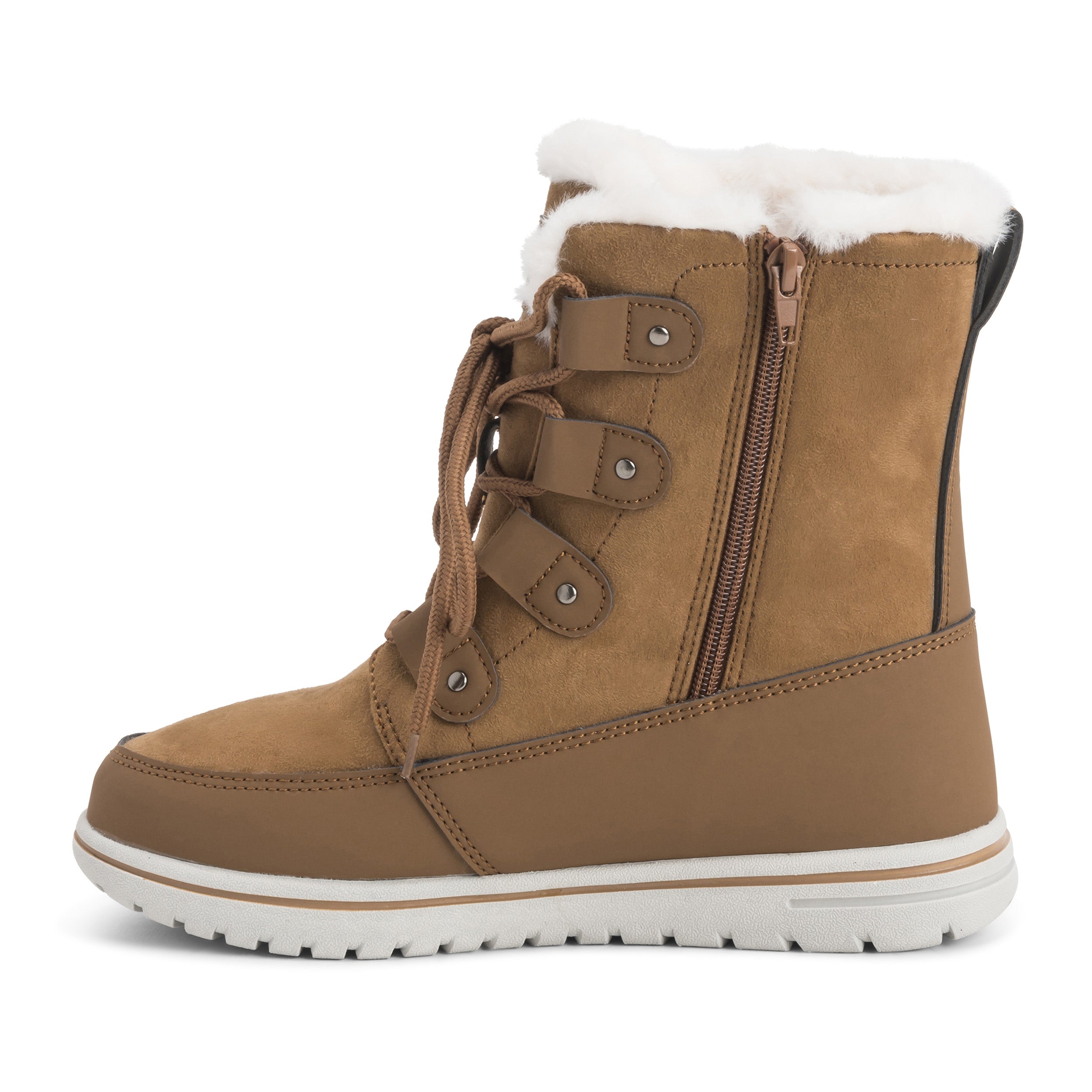 ARCS: Women's Quilted Faux Fur Snow Boots