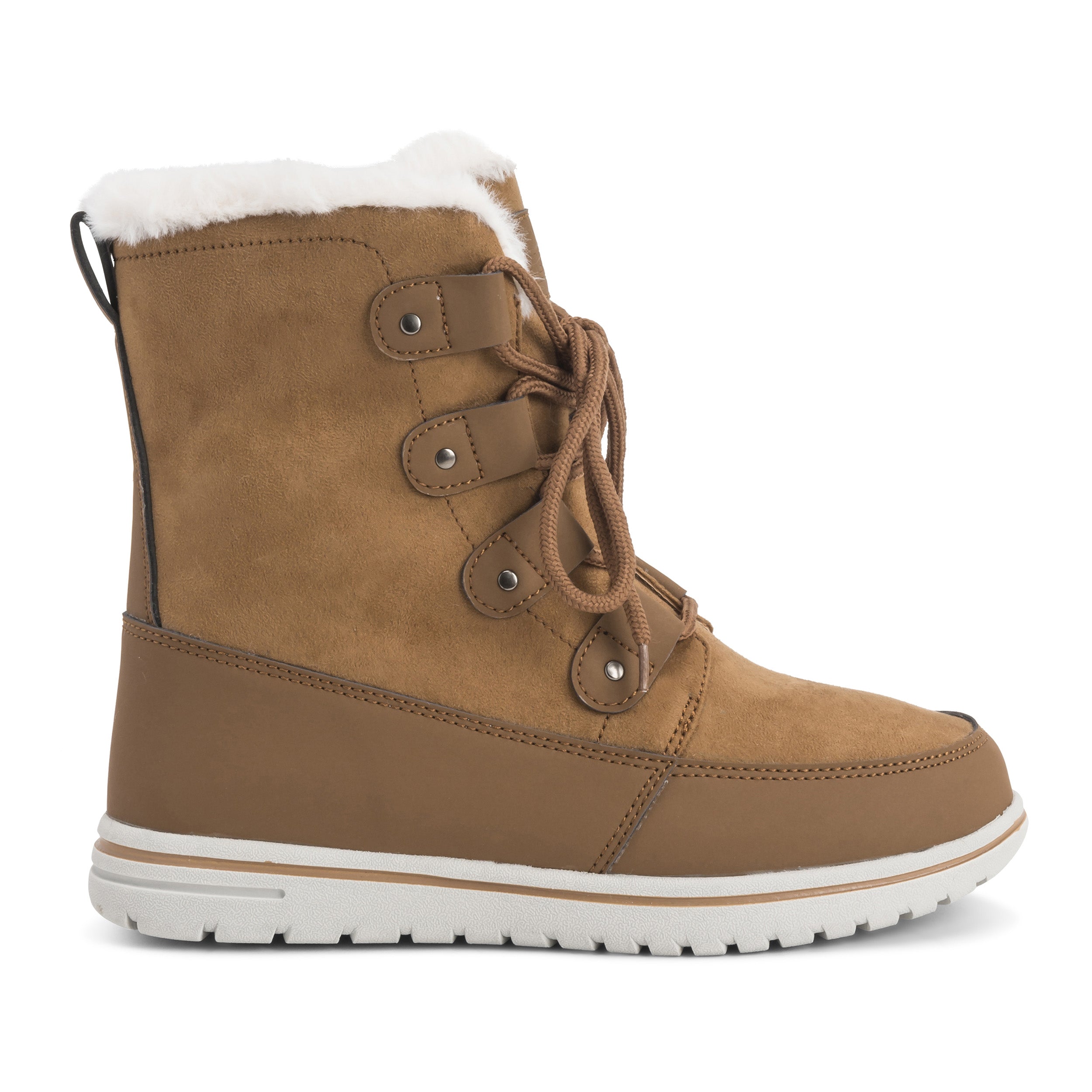 ARCS: Women's Quilted Faux Fur Snow Boots