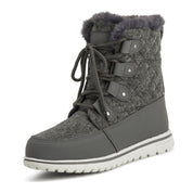 ARCS: Women's Quilted Faux Fur Snow Boots