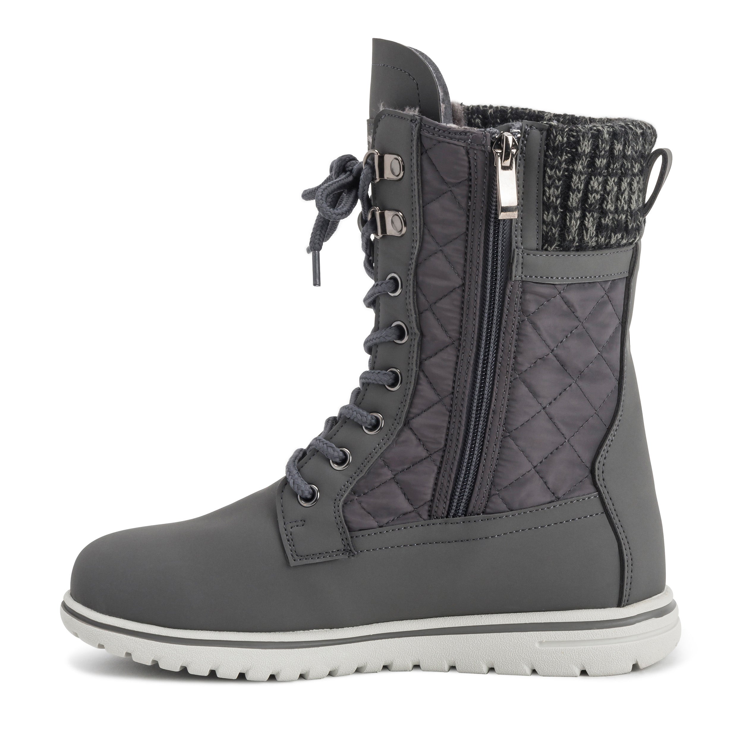 ARCS: Women's Quilted Faux Fur Snow Boots